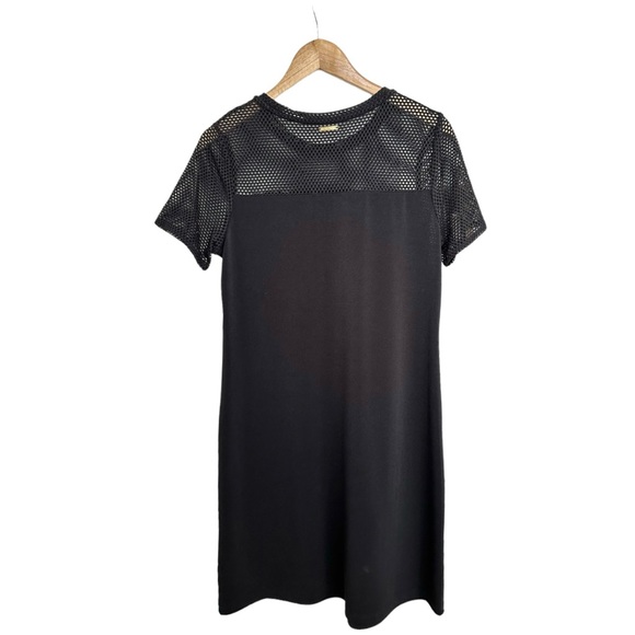 MICHAEL Michael Kors Mesh Top Shift Dress Stretch Short Sleeve Size Medium - Picture 8 of 12